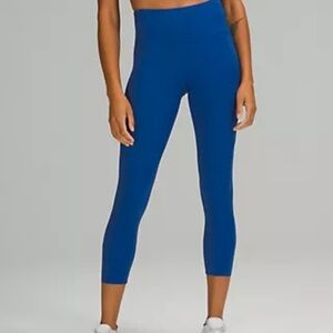 Fast and Free hi- rise crop 23” symphony blue